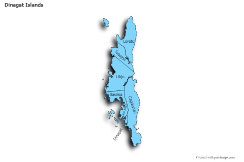 Contoh Peta untuk Dinagat Islands (biru,bayangan)