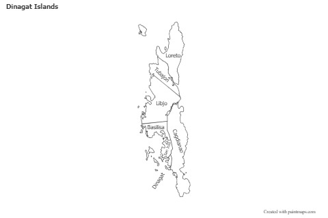 Contoh Peta untuk Dinagat Islands (biru)