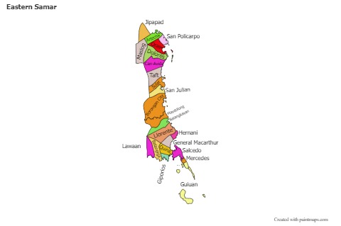 Sample Maps for Eastern Samar (colored)