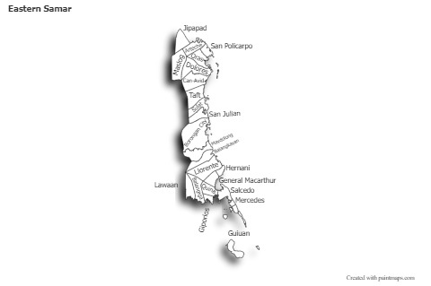 Sample Maps for Eastern Samar (black-white)