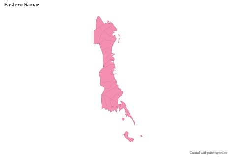 Sample Maps for Eastern Samar (pink,outline)