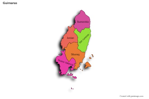 Contoh Peta untuk Guimaras (berwarna)