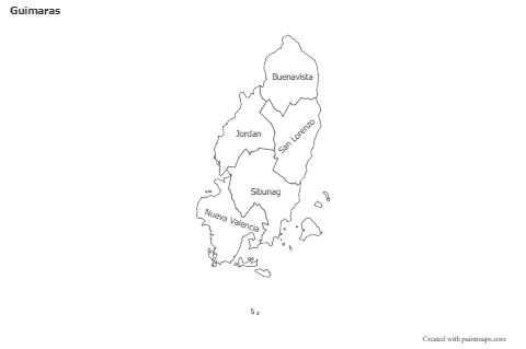 Contoh Peta untuk Guimaras (biru,bayangan)