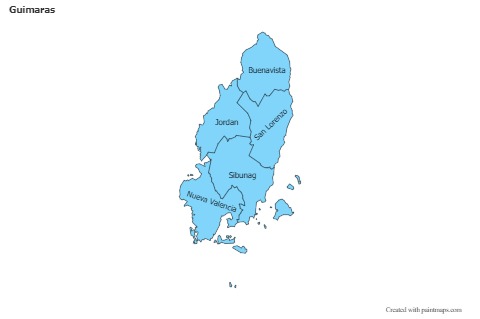 Contoh Peta untuk Guimaras (biru)