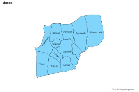 Sample Maps for Ifugao (blue)