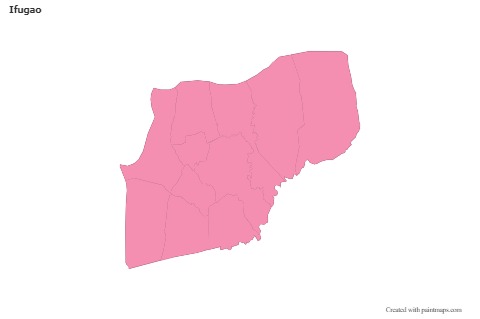 Sample Maps for Ifugao (pink,outline)
