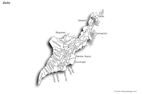Sample Maps for Iloilo (black-white,shadowy)