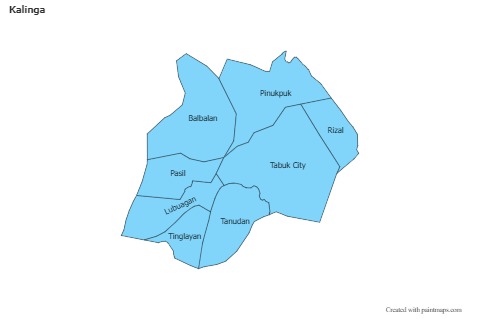 Sample Maps for Kalinga (blue)