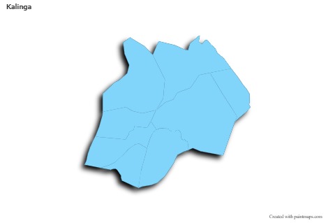 Sample Maps for Kalinga (blue,outline,shadowy)