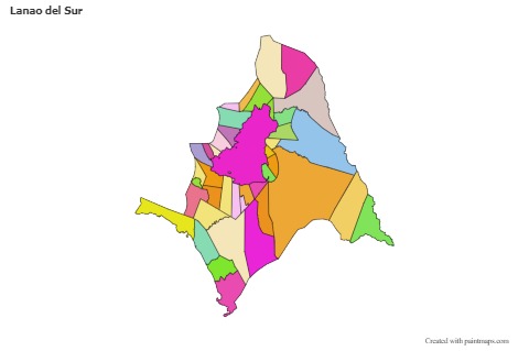 Sample Maps for Lanao del Sur (colored)