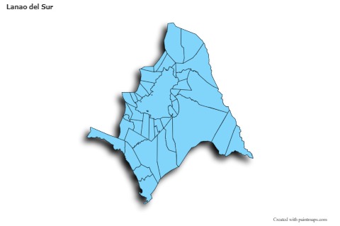 Sample Maps for Lanao del Sur (blue,shadowy)
