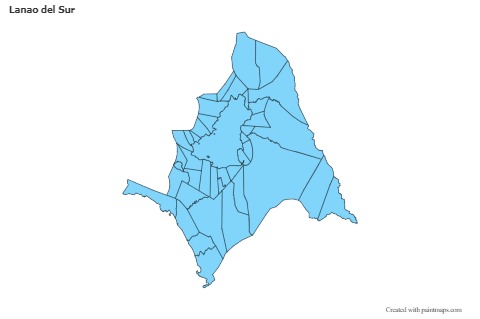 Sample Maps for Lanao del Sur (blue)