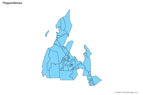 Sample Maps for Maguindanao (blue)