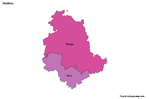 Sample Maps for Umbria (colored)