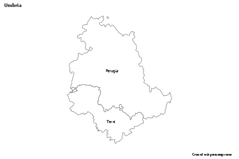 Sample Maps for Umbria (black-white)
