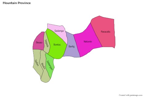 Sample Maps for Mountain Province (colored)