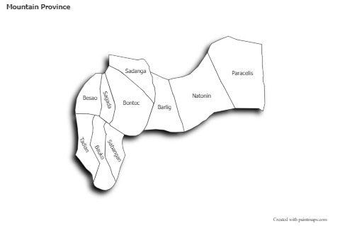 Sample Maps for Mountain Province (black-white)