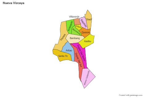 Mapas de muestra para Nueva Vizcaya (blanco-negro,sombrío)