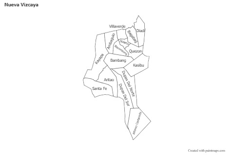 Mapas de muestra para Nueva Vizcaya (blanco-negro)