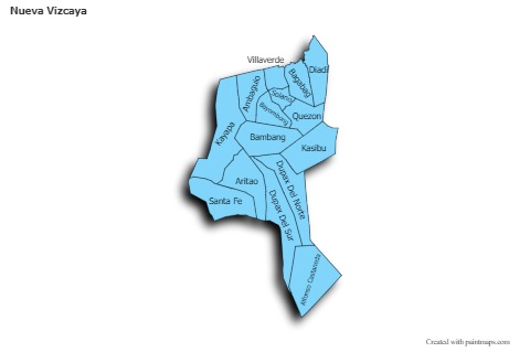 Mapas de muestra para Nueva Vizcaya (azul,sombrío)