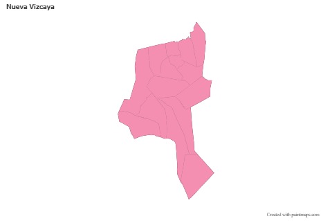 Mapas de muestra para Nueva Vizcaya (rosa,contorno)