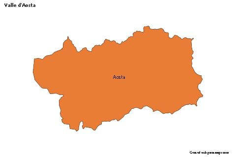 Contoh Peta untuk Valle d'Aosta (berwarna)