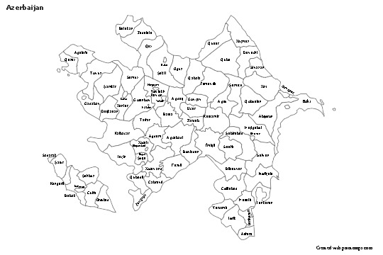 Sample Maps for Azerbaijan (black-white)