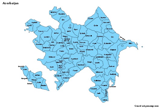 Sample Maps for Azerbaijan (blue)