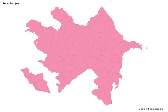Sample Maps for Azerbaijan (pink,outline)