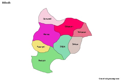 Sample Maps for Bilecik (colored)