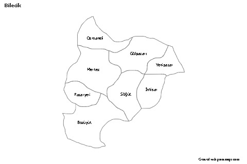 Sample Maps for Bilecik (black-white)