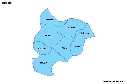 Sample Maps for Bilecik (blue)