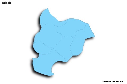 Sample Maps for Bilecik (blue,outline,shadowy)