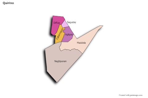 Sample Maps for Quirino (colored,shadowy)