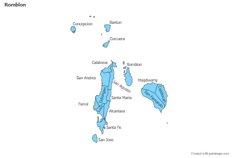 Sample Maps for Romblon (blue)
