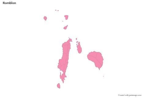 Sample Maps for Romblon (pink,outline)