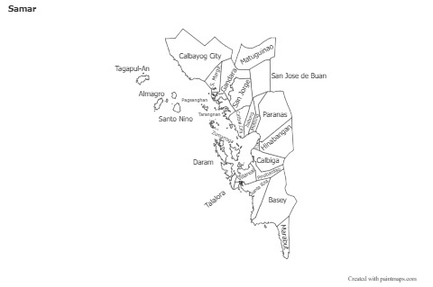 Sample Maps for Samar (black-white)