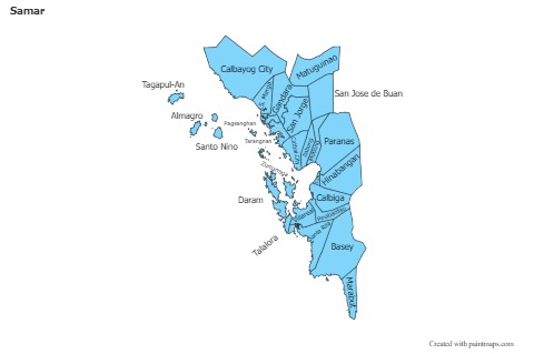 Sample Maps for Samar (blue)