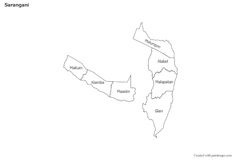 Sample Maps for Sarangani (black-white)