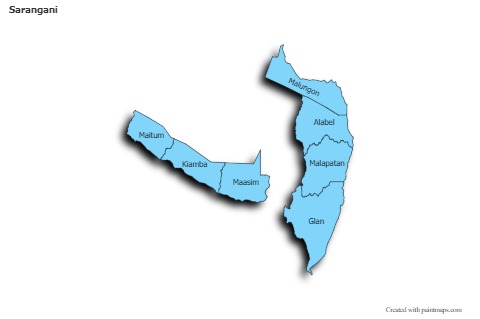 Sample Maps for Sarangani (blue,shadowy)