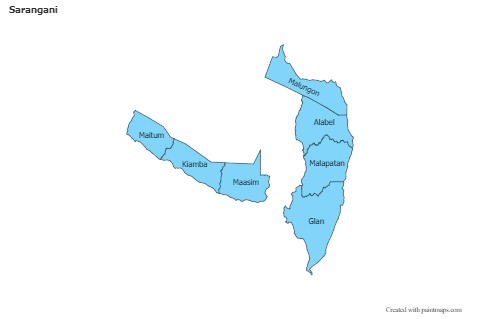 Sample Maps for Sarangani (blue)