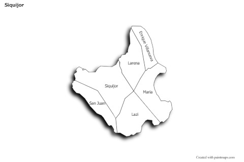 Contoh Peta untuk Siquijor (hitam-putih)