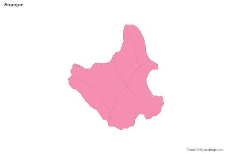 Contoh Peta untuk Siquijor (merah jambu,garis besar)