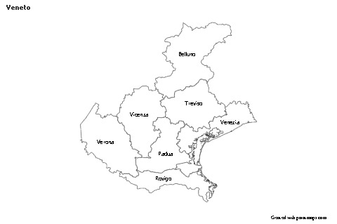 Sample Maps for Veneto (black-white)