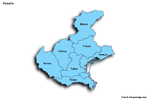 Sample Maps for Veneto (blue,shadowy)