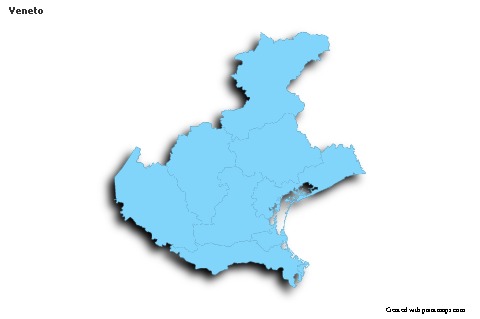 Sample Maps for Veneto (blue,outline,shadowy)