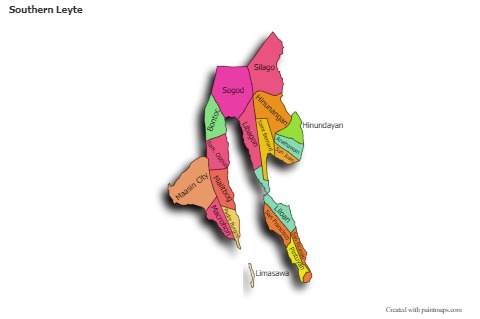 Sample Maps for Southern Leyte (colored,shadowy)
