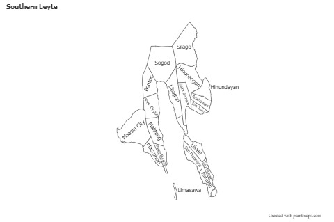 Sample Maps for Southern Leyte (black-white)