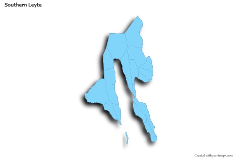 Sample Maps for Southern Leyte (blue,outline,shadowy)