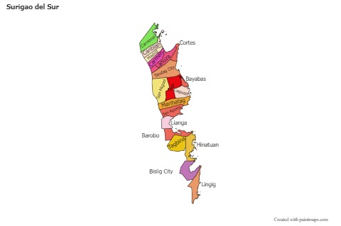 Sample Maps for Surigao del Sur (colored)
